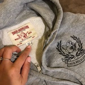 True religion zip up hoodie,